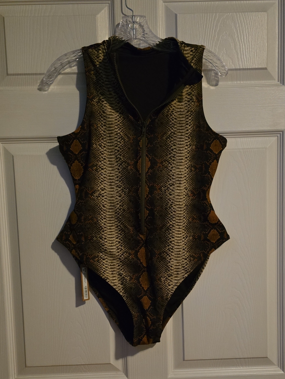 Skims XL Desert Snake Print Swimsuit